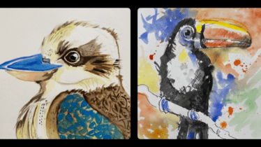 Vibrant Birds in Watercolours